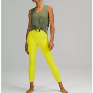 Lululemon Align Leggings 25” Yellow Serpentine 4 NWT